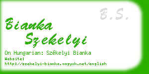 bianka szekelyi business card